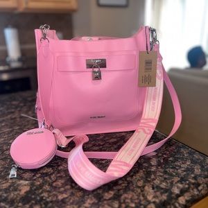 Steve Madden pink leather tote bag